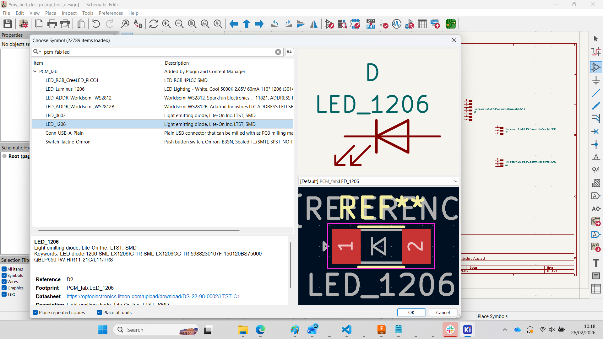 Power symbol selection